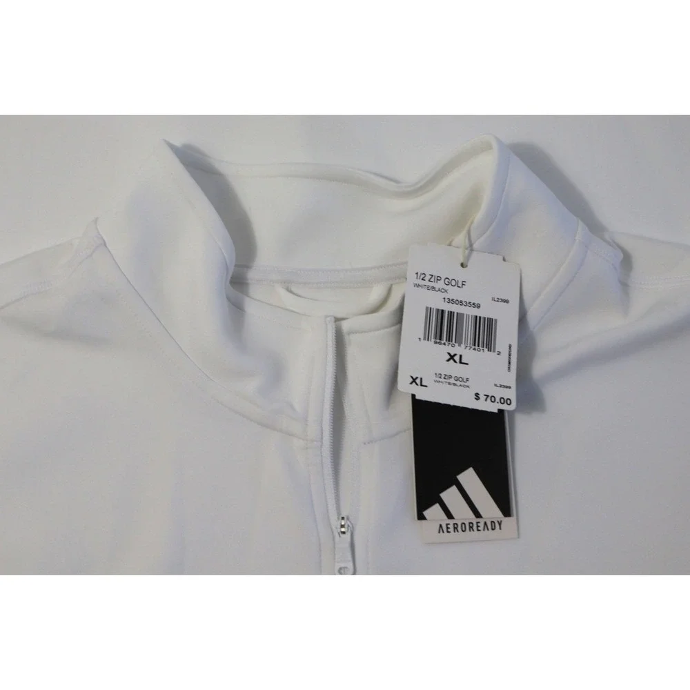 Adidas Arizona State Sun Devils 1/2 Zip Golf Pullover White XL IL2399 ASU‎